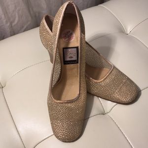 Nina Gold Mesh Cocktail Heels from 1960’s